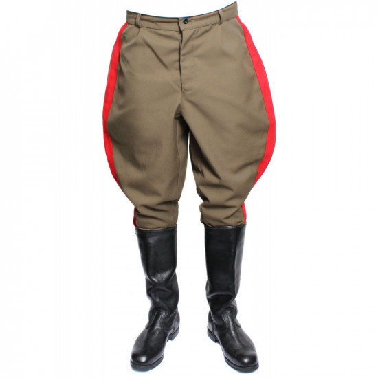 Galife WWII generales de infantería rusa Pantalones rojos soviéticos