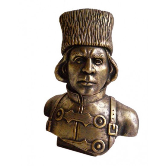 Nestor MAKHNO buste de bronze cosaque ukrainien