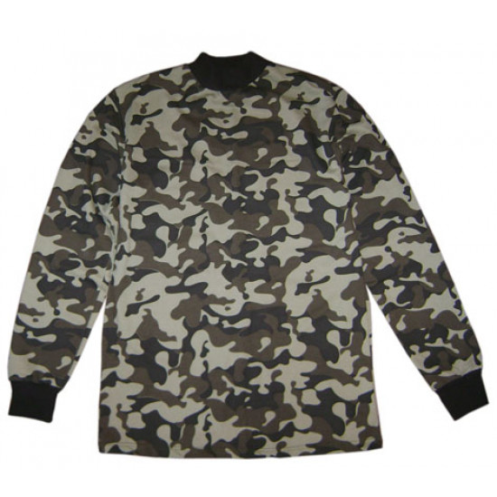 Taktischer Camo-Pullover Herbst / Winter Airsoft-Shirt Warmes Camouflage-Golf