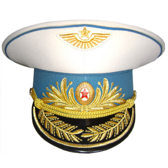 将軍m88のソビエト軍隊/ロシア空軍パレード・バイザー帽子