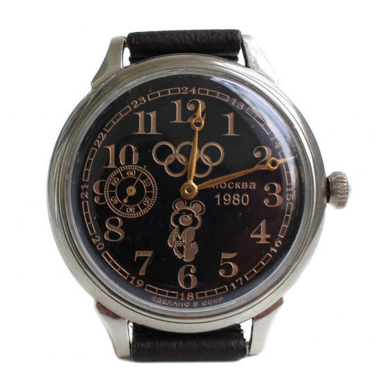 URSS Reloj mecánico soviético "MOLNIJA / Molnia" Juegos Olímpicos 80 (Lightning)