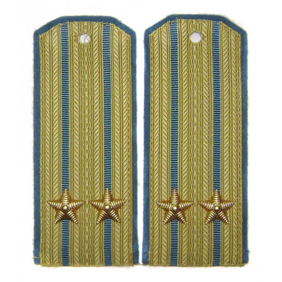 ソビエト軍隊/ロシア軍パレード肩は、航空の高級役員を板で囲みます