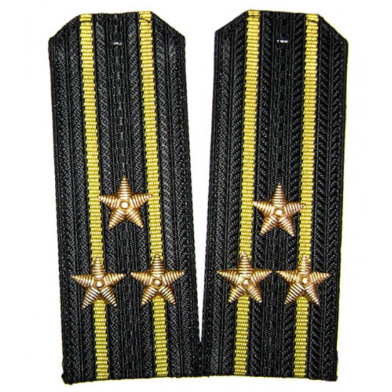Soviético / marina de consejos del hombro naval original rusa oficial superior